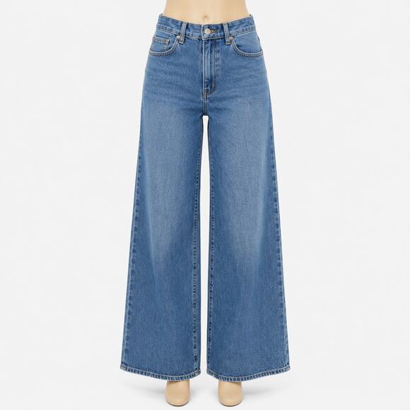 PacSun Denim - PacSun Lena Super Baggy Jeans Women's Size 25 Blue Wide Leg 100% Cotton Denim